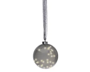 Lumineo microled bal 20cm grijs/warm wit - afbeelding 2