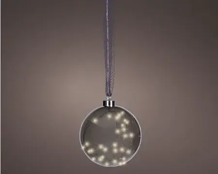 Lumineo microled bal 20cm grijs/warm wit - afbeelding 3