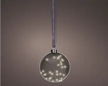Lumineo microled bal 20cm grijs/warm wit - afbeelding 3