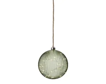 Lumineo microled bal 20cm groen/warm wit - afbeelding 3