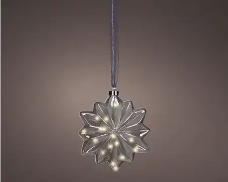 Lumineo microled bloem 19cm grijs/warm wit - afbeelding 3