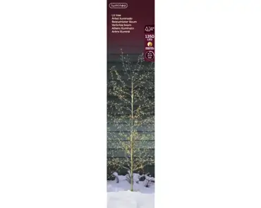 Lumineo microled boom | 1350 LED | 1.5 meter | goud/warm wit/klassiek warm - afbeelding 1