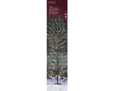 Lumineo microled boom | 1755 LED | 1.8 meter | zwart/klassiek warm - afbeelding 1