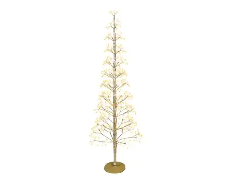 Lumineo Microled boom 55x150cm-624led goud/warm wit/klassiek warm - afbeelding 3