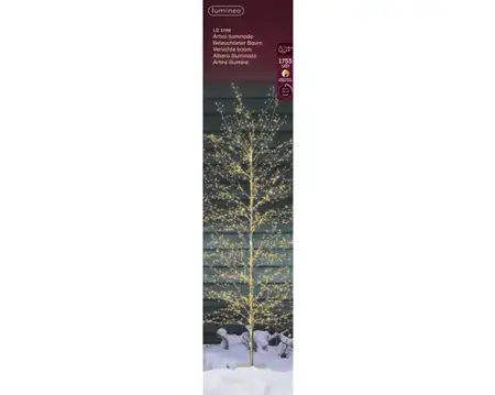 Lumineo Microled boom 80x180cm goud/warm wit/klassiek warm - afbeelding 1