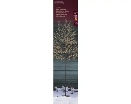 Lumineo Microled boom kort 40x180cm zwart/klassiek warm - afbeelding 1
