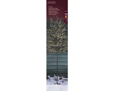 Lumineo Microled boom kort 40x180cm zwart/klassiek warm - afbeelding 1