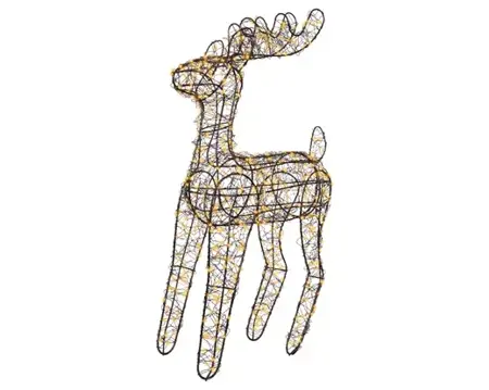 Lumineo microled rendier 58cm-500l zwart/klassiek warm - afbeelding 2