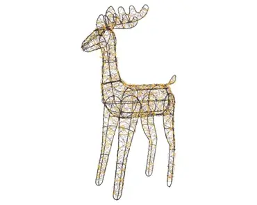 Lumineo microled rendier 84cm-720l zwart/klassiek warm - afbeelding 2