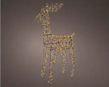 Lumineo microled rendier 84cm-720l zwart/klassiek warm - afbeelding 3