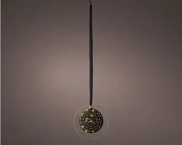 Lumineo microled schijf 26cm zwart/warm wit - afbeelding 4