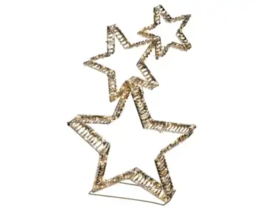 Lumineo microled ster 10x51x80cm-350l warm wit - afbeelding 2