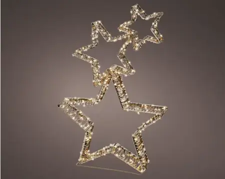 Lumineo microled ster 10x51x80cm-350l warm wit - afbeelding 3