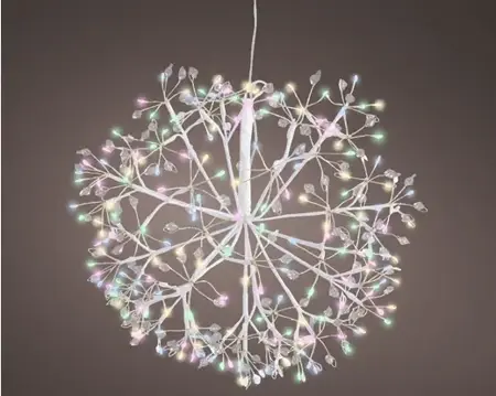 Lumineo microled ster 35cm-192l wit/multi - afbeelding 3