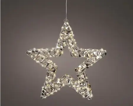 Lumineo microled ster | 400 LED | 8x38 centimeter | warm wit - afbeelding 3