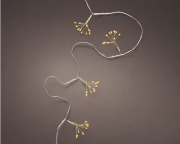 Lumineo microled stringlights 100cm goud/klassiek warm - afbeelding 3