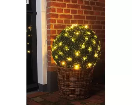 Lumineo Netverlichtingled buxus ø50cm 80led warm wit - afbeelding 5