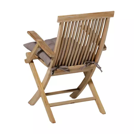 Madison kussen toscane Panama taupe 46 x 46 stoel achterkant