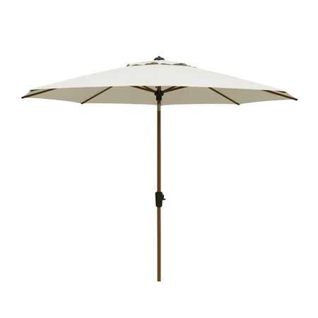 Madison Parasol Lissabon teak luxe champagne 300cm - afbeelding 1