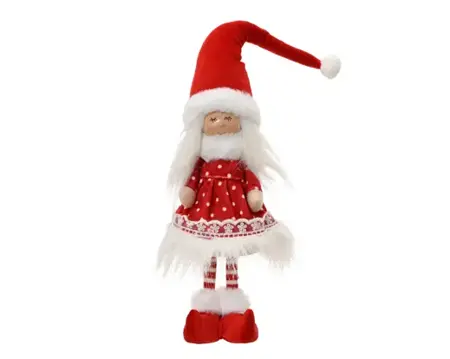 Meisje polyester 13x9x51cm rood/wit