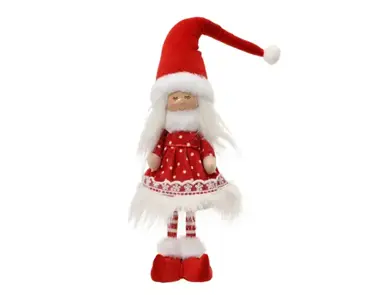 Meisje polyester 13x9x51cm rood/wit