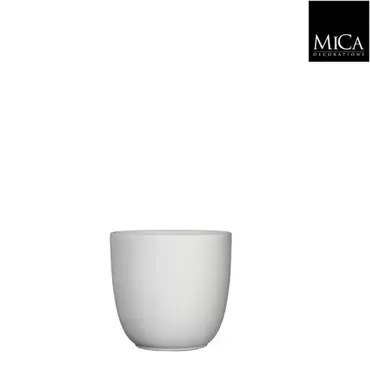 Mica Decorations Ronde Pot Wit