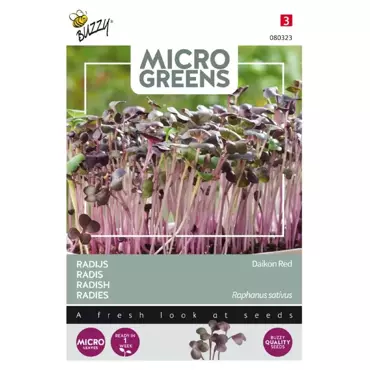 Microgreens, Radijs Rode Daikon