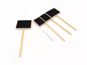 Moestuin Plaatetiket met krijtbord en krijt