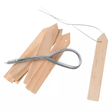 Moestuin Plantenetiketten Hout Naturel 10cm