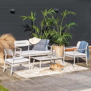 Morella loungeset 4-delig taupe - afbeelding 6