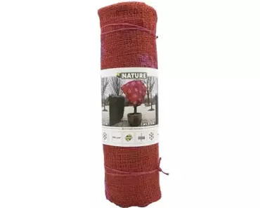 NATURE Afdekhoes jute - Rood