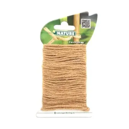 Nature Jute touw naturel ijzeren kern 5m - afbeelding 1