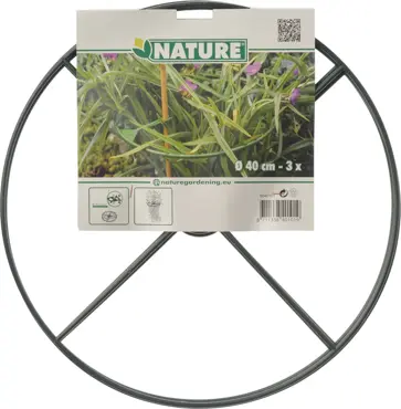 Nature Plantensteunen rond d40cm groen 3st