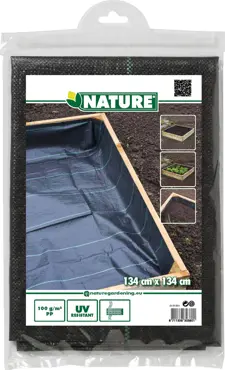 Nature worteldoek 1,34x1,34m 100 g/m2 zwart