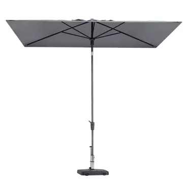 Parasol Mikros Luxe Rechthoek 200x300cm - Lichtgrijs
