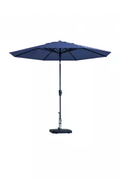 Parasol Paros II Rond Ø3m met kniksysteem - Saffier Blauw