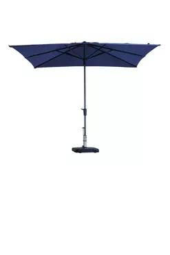 Parasol Syros Luxe Vierkant 280x280cm - Saffier Blauw