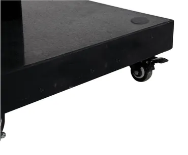 Parasolvoet op 4 wielen 60kg graniet zwart - afbeelding 3
