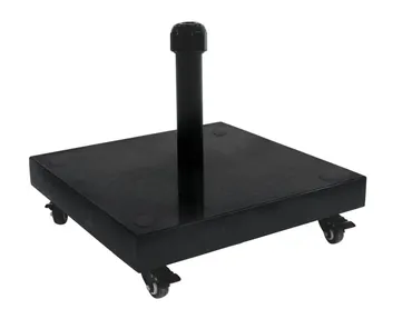 Parasolvoet op 4 wielen 60kg graniet zwart - afbeelding 4