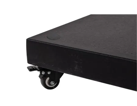 Parasolvoet op 4 wielen 60kg graniet zwart - afbeelding 2