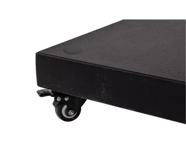 Parasolvoet op 4 wielen 60kg graniet zwart - afbeelding 2
