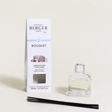 Parfumverspreider met sticks Cube 125ml Caresse de coton - afbeelding 3