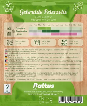 Peterselie gekrulde moss curled 2 500st - afbeelding 2