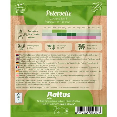 Peterselie gewone snij 3 500st - afbeelding 2