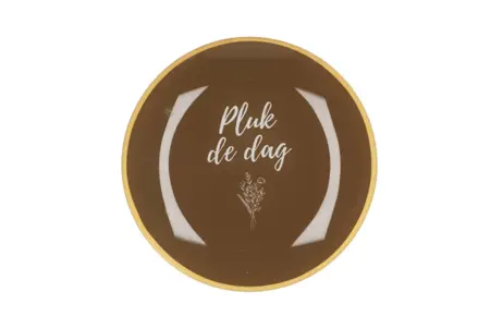 PLATE ROUND PLUK DE DAG 18X18X2CM