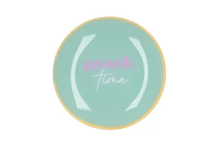 PLATE ROUND SNACK TIME 18X18X2CM