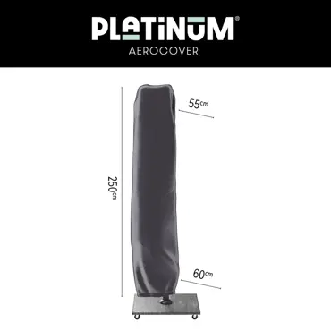 Platinum AeroCover Free-arm parasol cover H250cm
