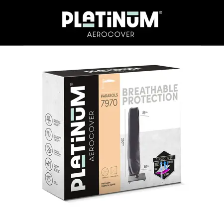 Platinum AeroCover Free-arm parasol cover H250cm