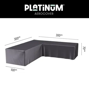 Platinum AeroCover Hoek LoungeBank hoes 300x300x100xH70cm