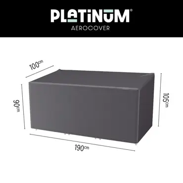 Platinum AeroCover Loungestoel en hockerset hoes 190x100xH105/90cm